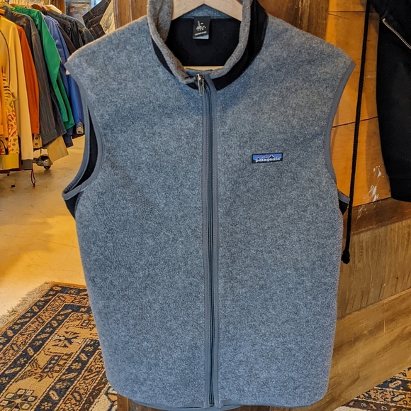 Vintage 2000 Patagonia Vest Full Zip Fleece Cycling Grey - Picture 2 of 15